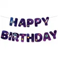 Uzay Temalı Happy Birthday Yazısı (170 cm)