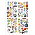 Uzay Temalı Sticker 33*48 cm