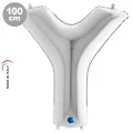 Y Harf Folyo Balon – Gümüş – 100 cm (40 inch)