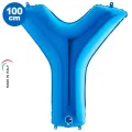 Y Harf Folyo Balon – Mavi – 100 cm (40 inch)