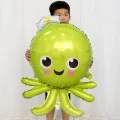 Yeşil Ahtapot Folyo Balon 90 cm