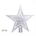 Yılbaşı Ağacı Tepe Süsü Gümüş Yıldız 15 cm 1 adet
