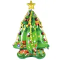 Yılbaşı AYAKLI Çam Ağacı Folyo Balon 145x105 cm 3D