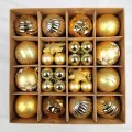 Yılbaşı Çam Ağacı Top Süs Seti 42 Parça Gold