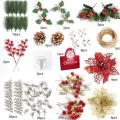 Yılbaşı Dekoratif Hediye Paketi Süsleme Seti - 122 Parça