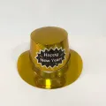 Yılbaşı Happy New Year Fötr Şapka Hologramlı Gold 1 Adet