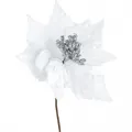 Yılbaşı Ponsetya Yapay Çiçek Beyaz 28 cm 1 Adet
