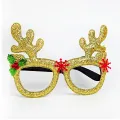 Yılbaşı Simli Geyik Figürlü Gözlük (1 Adet)