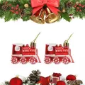 Yılbaşı Süsü Kırmızı Tren 2 Adet