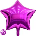 Yıldız Folyo Balon Fuşya (60 cm)