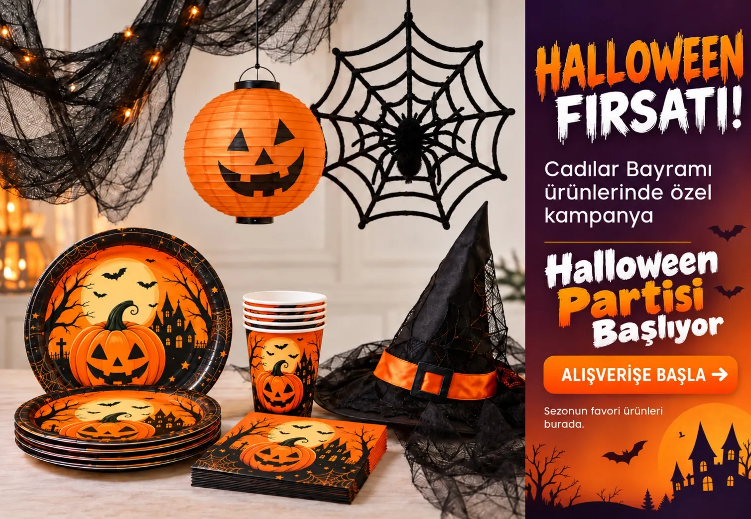 Halloween (cadılar bayramı) Parti Malzemeleri