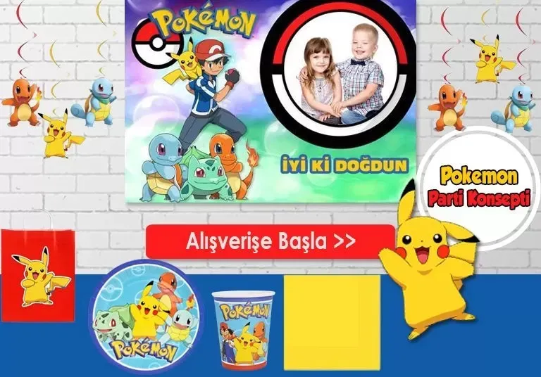 Pokemon Parti Malzemeleri