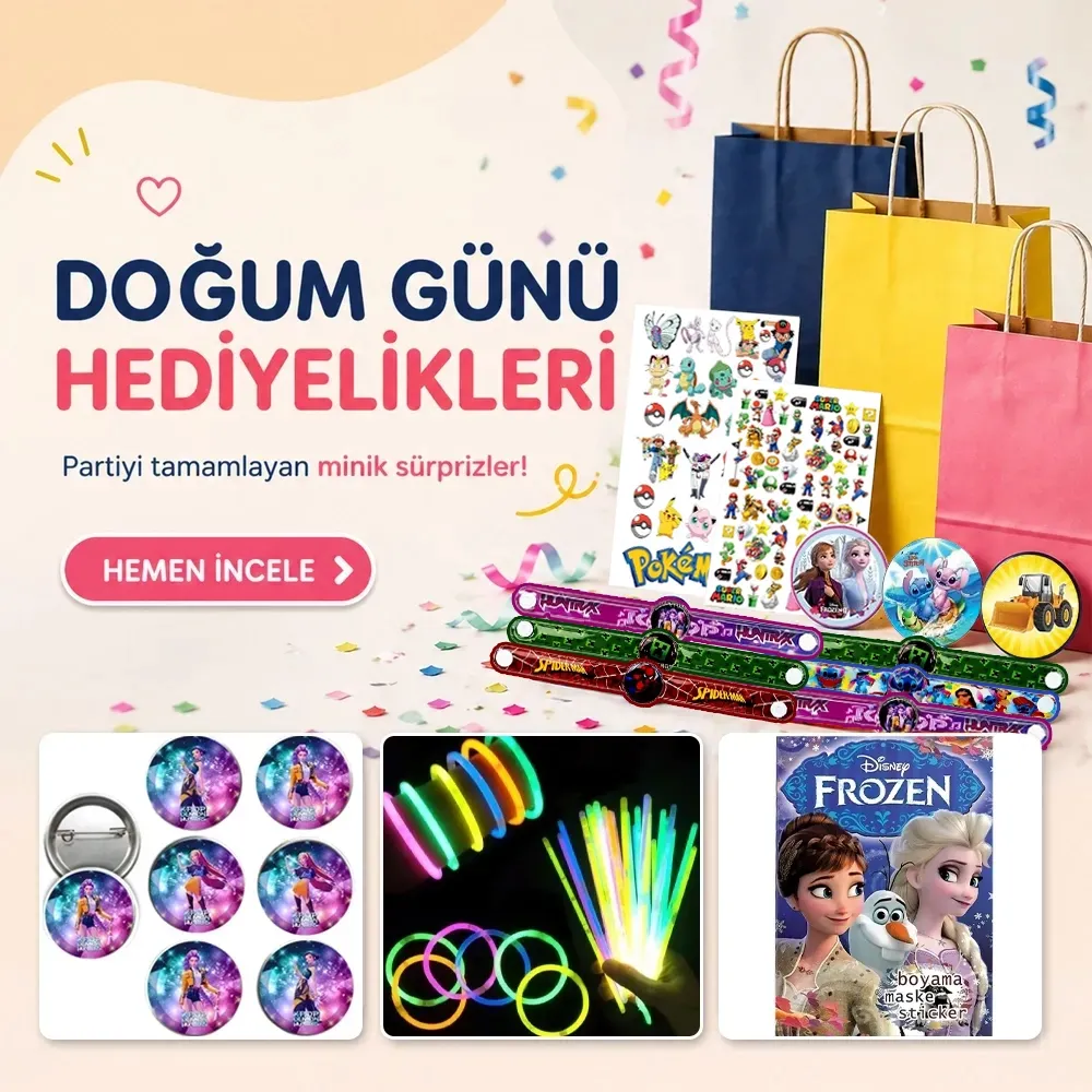 Doğum günü parti hediyelikleri
