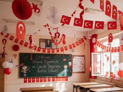 10 Adımda 23 Nisan Pratik ve Modern Sınıf Süsleme Fikri