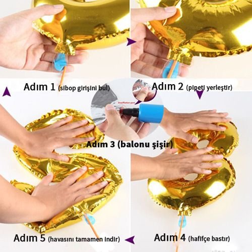 Folyo Balon Nasıl Şişirilir ve Nasıl İndirilir