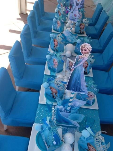 frozen parti fikirleri masa düzeni