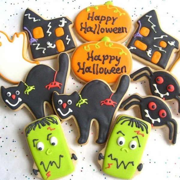 cadılar bayramı halloween tatlı kurabiye