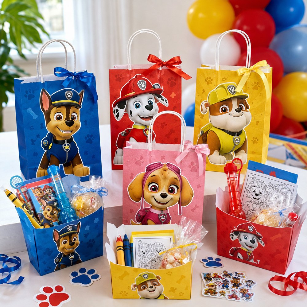 Paw Patrol doğum günü partisi hediyelikleri