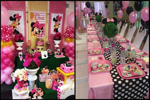 Minnie Mouse doğum günü parti fikirleri