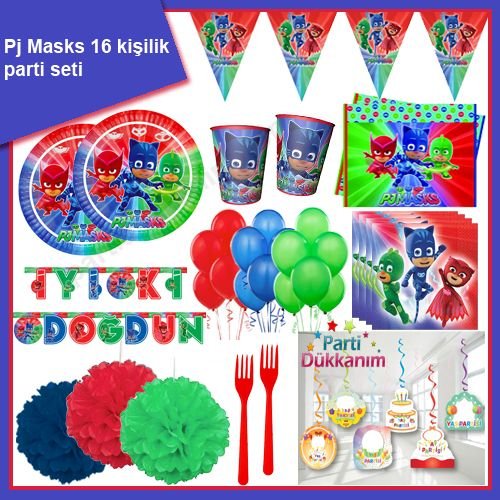 pj masks parti seti