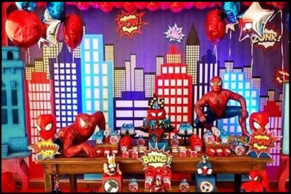 Spiderman Örümcek Adam doğum günü parti fikirleri