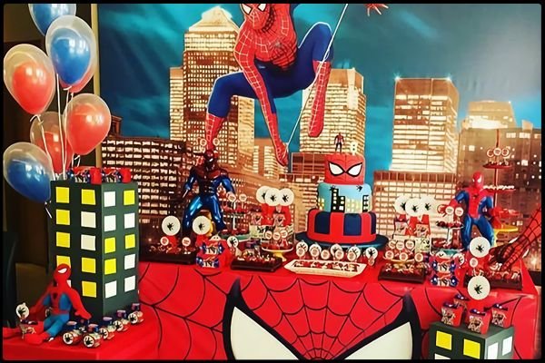 Spiderman Örümcek Adam doğum günü parti fikirleri