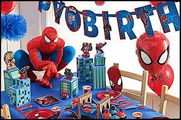 Spiderman Örümcek Adam doğum günü parti fikirleri