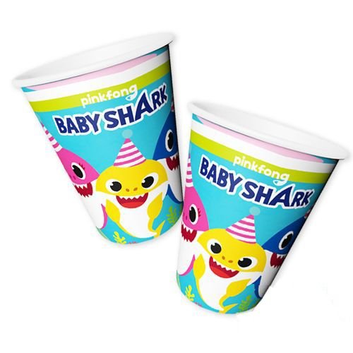 Baby Shark Bardak (8 adet),fiyatı