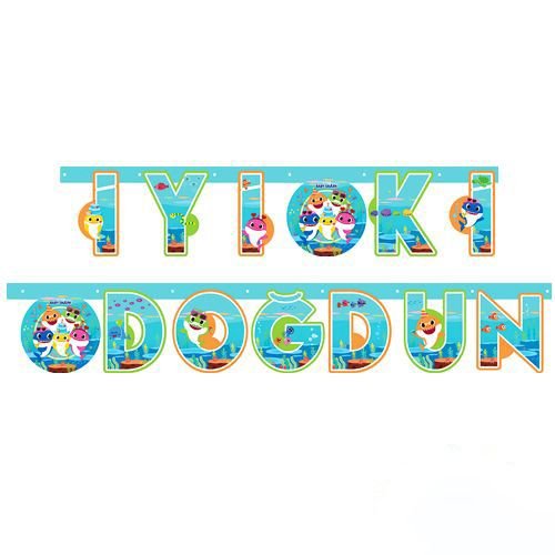 Baby Shark İyi ki Doğdun Yazısı (2 metre),fiyatı