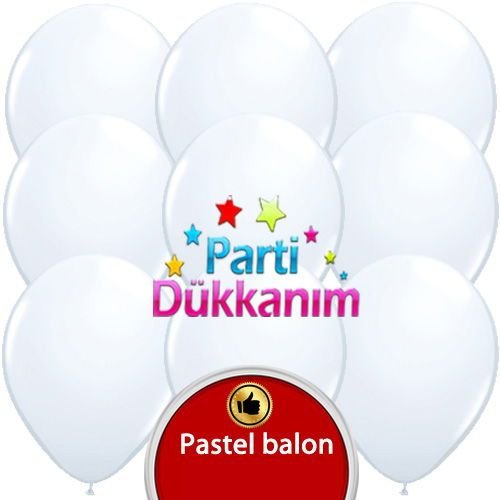 Beyaz Pastel Balon