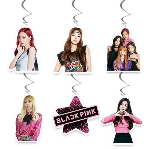 Black Pink Asma Süs - 6 Adet, fiyatı