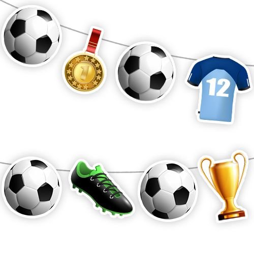 Futbol Temalı Dekoratif Banner 150x17 cm, fiyatı