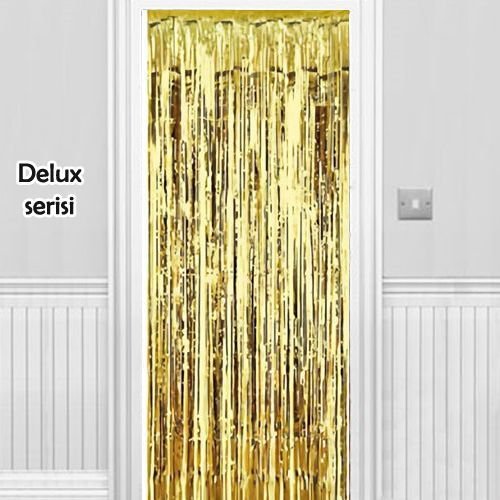 arka fon perde gold