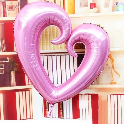 Kalpli Pembe folyo balon