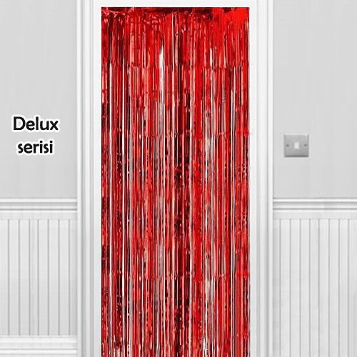 Işıltılı Duvar ve Kapı Perdesi Kırmızı 90*200 cm, fiyatı