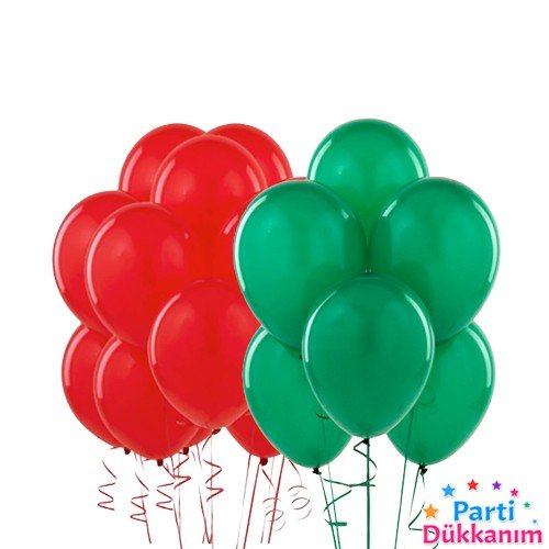 kırmızı yeşil balon