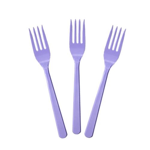 Lila Plastik Çatal Lüks (25 adet),fiyatı