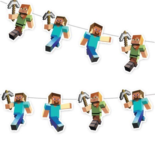 Minecraft Dekoratif Banner 160x17 cm, fiyatı