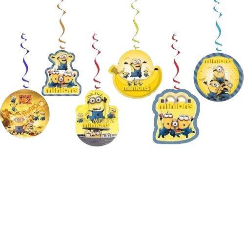 Minions Asmalı Tavan Süsü (6 Adet),fiyatı
