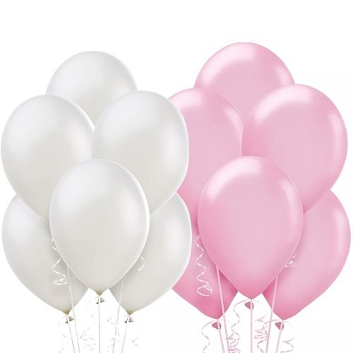 pembe beyaz balon