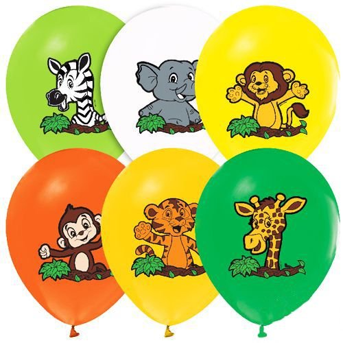 Safari Baskılı Balon (15 Adet),fiyatı