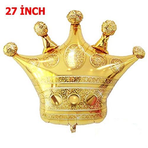 Kral Tacı Folyo Balon Gold (70x60 cm)