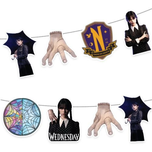 Wednesday Addams Dekoratif Banner 150x18 cm, fiyatı