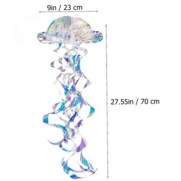 Gökkuşağı Deniz Anası Asma Petek Süs - 1 ADET
