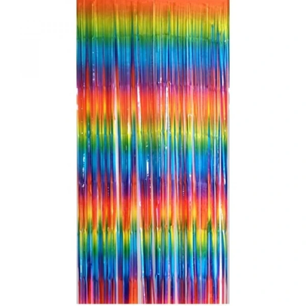 İthal Gökkuşağı Renkli Kapı Perdesi 100*200 cm
