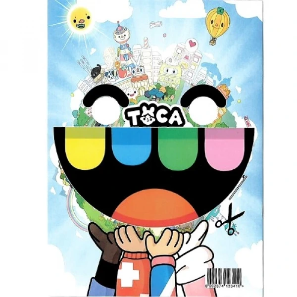 Toca Boca Boyama Kitabı Stickerlı (16 Sayfa)