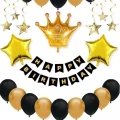 Erkek Doğum Günü Süsleri Seti Kral Taçlı