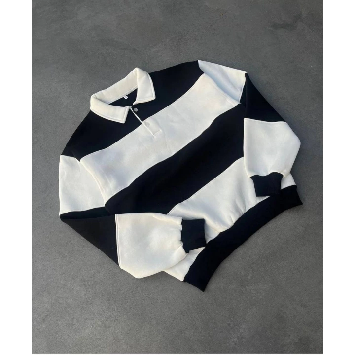 3 İPLİK ŞARDONLU POLO YAKA SWEAT