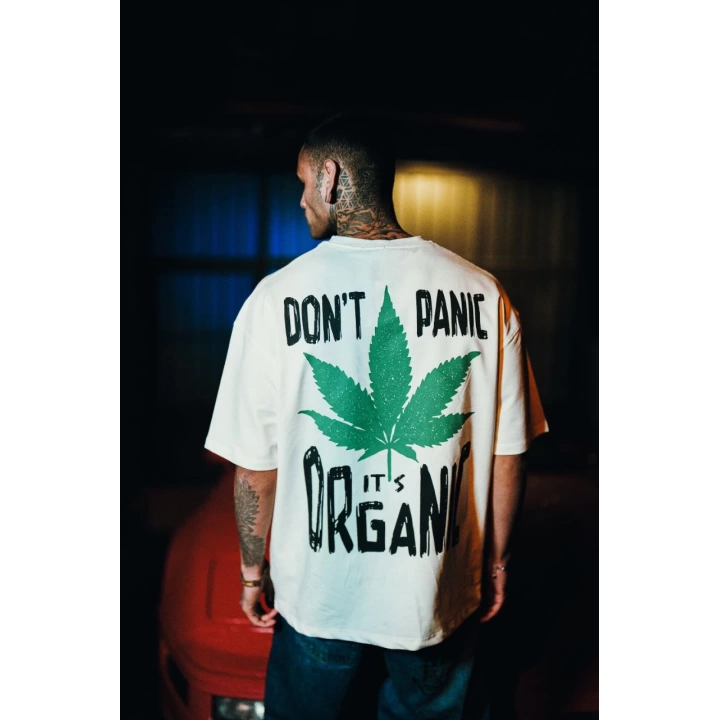 Gies25-Dont Panic-Özel Seri Oversize Tshirt