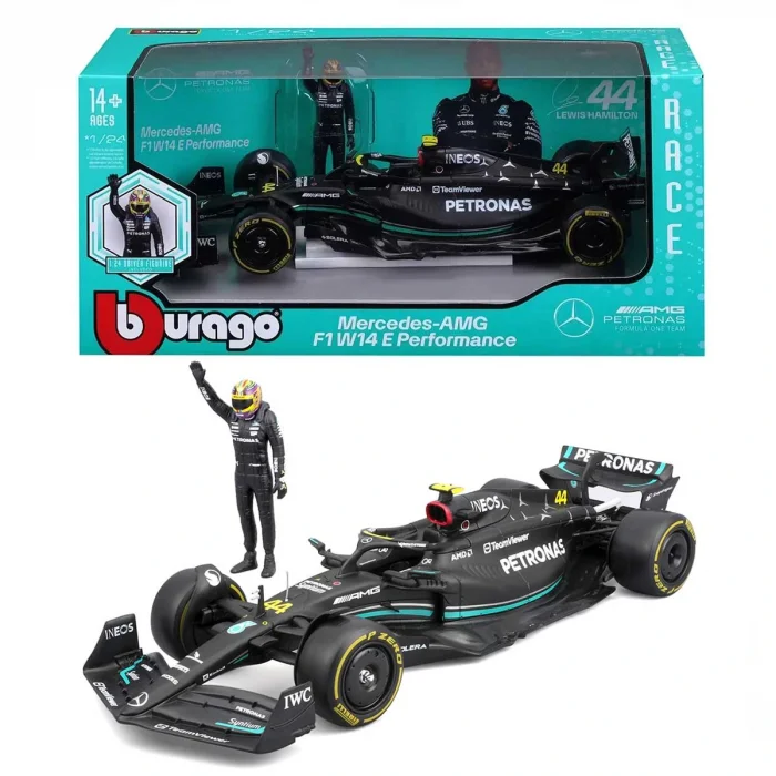 Bburago 1:24 Mercedes-AMG F1 W14 Lewis Hamilton #44